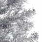 vidaXL Künstlicher Halb-Weihnachtsbaum Ständer Schlank Silbern 180 cm vidaXL Künstlicher Halb-Weihnachtsbaum Ständer Schlank Silbern 180 cm