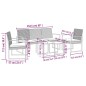 vidaXL 5-tlg. Garten-Essgruppe mit Kissen Braun PP-Rattan vidaXL 5-tlg. Garten-Essgruppe mit Kissen Braun PP-Rattan