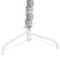 vidaXL Künstlicher Halb-Weihnachtsbaum Ständer Schlank Silbern 180 cm vidaXL Künstlicher Halb-Weihnachtsbaum Ständer Schlank Silbern 180 cm