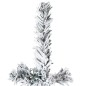 vidaXL Künstlicher Halb-Weihnachtsbaum mit Schnee Schlank 120 cm vidaXL Künstlicher Halb-Weihnachtsbaum mit Schnee Schlank 120 cm