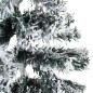 vidaXL Künstlicher Halb-Weihnachtsbaum mit Schnee Schlank 120 cm vidaXL Künstlicher Halb-Weihnachtsbaum mit Schnee Schlank 120 cm