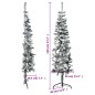vidaXL Künstlicher Halb-Weihnachtsbaum mit Schnee Schlank 120 cm vidaXL Künstlicher Halb-Weihnachtsbaum mit Schnee Schlank 120 cm