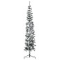 vidaXL Künstlicher Halb-Weihnachtsbaum mit Schnee Schlank 180 cm vidaXL Künstlicher Halb-Weihnachtsbaum mit Schnee Schlank 180 cm
