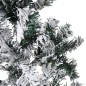 vidaXL Künstlicher Halb-Weihnachtsbaum mit Schnee Schlank 180 cm vidaXL Künstlicher Halb-Weihnachtsbaum mit Schnee Schlank 180 cm
