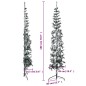 vidaXL Künstlicher Halb-Weihnachtsbaum mit Schnee Schlank 180 cm vidaXL Künstlicher Halb-Weihnachtsbaum mit Schnee Schlank 180 cm