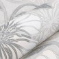 vidaXL Tapete 3D Blumenmuster Grau vidaXL Tapete 3D Blumenmuster Grau