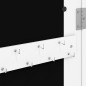 Schmuckschrank mit Spiegel Wandmontage Weiß 30x8,5x90 cm Schmuckschrank mit Spiegel Wandmontage Weiß 30x8,5x90 cm