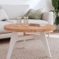vidaXL Tischplatte Ø80x4 cm Rund Massivholz Buche vidaXL Tischplatte Ø80x4 cm Rund Massivholz Buche