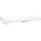 vidaXL Werkbankplatte 180x55x2,5 cm Massivholz Buche vidaXL Werkbankplatte 180x55x2,5 cm Massivholz Buche