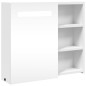 vidaXL Spiegelschrank mit LED-Beleuchtung Weiß 60x13x52 cm vidaXL Spiegelschrank mit LED-Beleuchtung Weiß 60x13x52 cm