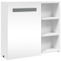 vidaXL Spiegelschrank mit LED-Beleuchtung Weiß 60x13x52 cm vidaXL Spiegelschrank mit LED-Beleuchtung Weiß 60x13x52 cm