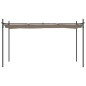 vidaXL Pergola mit Schiebedach Taupe 395x292x230 cm vidaXL Pergola mit Schiebedach Taupe 395x292x230 cm
