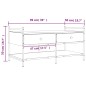 vidaXL Couchtisch Schwarz 99x50x50 cm Holzwerkstoff vidaXL Couchtisch Schwarz 99x50x50 cm Holzwerkstoff