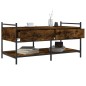 vidaXL Couchtisch Räuchereiche 99x50x50 cm Holzwerkstoff vidaXL Couchtisch Räuchereiche 99x50x50 cm Holzwerkstoff