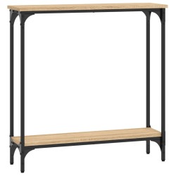 vidaXL Konsolentisch Sonoma-Eiche 75x22,5x75 cm Holzwerkstoff