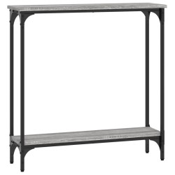 vidaXL Konsolentisch Grau Sonoma 75x22,5x75 cm Holzwerkstoff