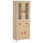 Highboard Sonoma-Eiche 69,5x34x180 cm Holzwerkstoff Highboard Sonoma-Eiche 69,5x34x180 cm Holzwerkstoff