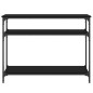 vidaXL Konsolentisch Schwarz 100x29x75 cm Holzwerkstoff vidaXL Konsolentisch Schwarz 100x29x75 cm Holzwerkstoff
