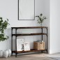 vidaXL Konsolentisch Räuchereiche 100x29x75 cm Holzwerkstoff vidaXL Konsolentisch Räuchereiche 100x29x75 cm Holzwerkstoff