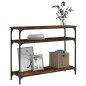 vidaXL Konsolentisch Räuchereiche 100x29x75 cm Holzwerkstoff vidaXL Konsolentisch Räuchereiche 100x29x75 cm Holzwerkstoff