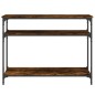 vidaXL Konsolentisch Räuchereiche 100x29x75 cm Holzwerkstoff vidaXL Konsolentisch Räuchereiche 100x29x75 cm Holzwerkstoff