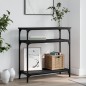 vidaXL Konsolentisch Schwarz 75x29x75 cm Holzwerkstoff vidaXL Konsolentisch Schwarz 75x29x75 cm Holzwerkstoff