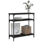 vidaXL Konsolentisch Schwarz 75x29x75 cm Holzwerkstoff vidaXL Konsolentisch Schwarz 75x29x75 cm Holzwerkstoff