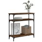 vidaXL Konsolentisch Räuchereiche 75x29x75 cm Holzwerkstoff vidaXL Konsolentisch Räuchereiche 75x29x75 cm Holzwerkstoff