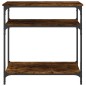 vidaXL Konsolentisch Räuchereiche 75x29x75 cm Holzwerkstoff vidaXL Konsolentisch Räuchereiche 75x29x75 cm Holzwerkstoff