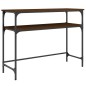 vidaXL Konsolentisch Braun Eichen-Optik 100x35,5x75 cm Holzwerkstoff vidaXL Konsolentisch Braun Eichen-Optik 100x35,5x75 cm Holzwerkstoff