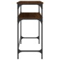 vidaXL Konsolentisch Braun Eichen-Optik 75x35,5x75 cm Holzwerkstoff
