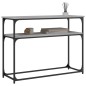 vidaXL Konsolentisch Grau Sonoma 100x35,5x75 cm Holzwerkstoff vidaXL Konsolentisch Grau Sonoma 100x35,5x75 cm Holzwerkstoff