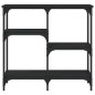 vidaXL Konsolentisch Schwarz 80x29x75 cm Holzwerkstoff vidaXL Konsolentisch Schwarz 80x29x75 cm Holzwerkstoff