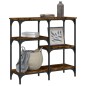 vidaXL Konsolentisch Räuchereiche 80x29x75 cm Holzwerkstoff vidaXL Konsolentisch Räuchereiche 80x29x75 cm Holzwerkstoff