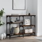 vidaXL Konsolentisch Räuchereiche 102x29x75 cm Holzwerkstoff vidaXL Konsolentisch Räuchereiche 102x29x75 cm Holzwerkstoff
