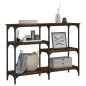 vidaXL Konsolentisch Räuchereiche 102x29x75 cm Holzwerkstoff vidaXL Konsolentisch Räuchereiche 102x29x75 cm Holzwerkstoff