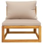 2-tlg. Garten-Sofa-Set mit Kissen Massivholz Akazie 2-tlg. Garten-Sofa-Set mit Kissen Massivholz Akazie