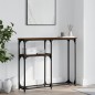 vidaXL Konsolentisch Braun Eichen-Optik 90x22,5x75 cm Holzwerkstoff vidaXL Konsolentisch Braun Eichen-Optik 90x22,5x75 cm Holzwerkstoff