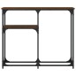 vidaXL Konsolentisch Braun Eichen-Optik 90x22,5x75 cm Holzwerkstoff vidaXL Konsolentisch Braun Eichen-Optik 90x22,5x75 cm Holzwerkstoff