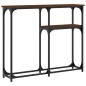 vidaXL Konsolentisch Braun Eichen-Optik 90x22,5x75 cm Holzwerkstoff vidaXL Konsolentisch Braun Eichen-Optik 90x22,5x75 cm Holzwerkstoff
