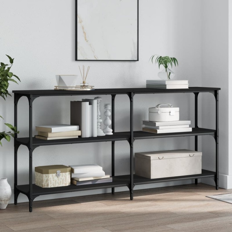 vidaXL Konsolentisch Schwarz 150x29x75 cm Holzwerkstoff vidaXL Konsolentisch Schwarz 150x29x75 cm Holzwerkstoff