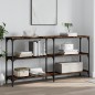 vidaXL Konsolentisch Räuchereiche 150x29x75 cm Holzwerkstoff vidaXL Konsolentisch Räuchereiche 150x29x75 cm Holzwerkstoff