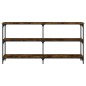 vidaXL Konsolentisch Räuchereiche 150x29x75 cm Holzwerkstoff vidaXL Konsolentisch Räuchereiche 150x29x75 cm Holzwerkstoff