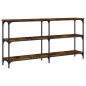 vidaXL Konsolentisch Räuchereiche 150x29x75 cm Holzwerkstoff vidaXL Konsolentisch Räuchereiche 150x29x75 cm Holzwerkstoff