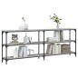 vidaXL Konsolentisch Grau Sonoma 200x29x75 cm Holzwerkstoff vidaXL Konsolentisch Grau Sonoma 200x29x75 cm Holzwerkstoff