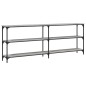 vidaXL Konsolentisch Grau Sonoma 200x29x75 cm Holzwerkstoff vidaXL Konsolentisch Grau Sonoma 200x29x75 cm Holzwerkstoff