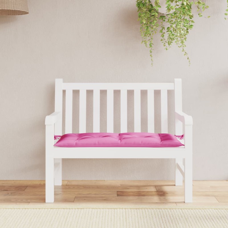 Gartenbank-Auflage Rosa 100x50x7 cm Oxford-Gewebe Gartenbank-Auflage Rosa 100x50x7 cm Oxford-Gewebe