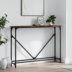 vidaXL Konsolentisch Räuchereiche 102x22,5x75 cm Holzwerkstoff