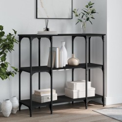 vidaXL Konsolentisch Schwarz 102x35x90 cm Holzwerkstoff