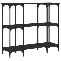 vidaXL Konsolentisch Schwarz 102x35x90 cm Holzwerkstoff